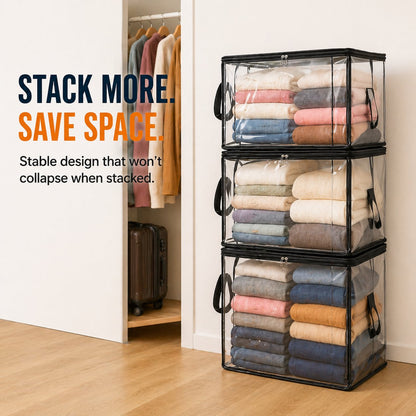 ✨ Mother's Day Sale 49% OFF📦Large Heavy-Duty Thick Plastic Clear Storage