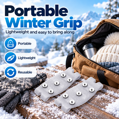 🧊👣 Anti-Slip Shoe Grips – Better Traction on Ice & Snow🍀