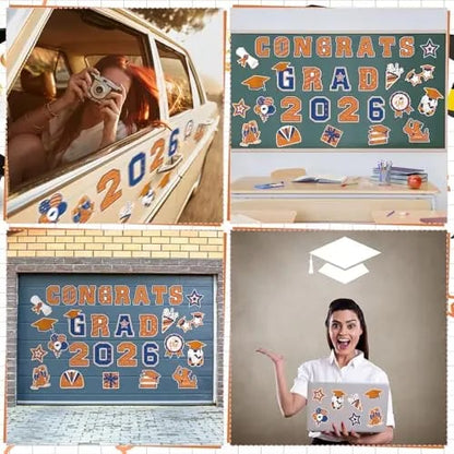 🎓 2026 Grad Car Magnets 🧲 – 30-Piece Set for Celebration Decor (Cars, Fridges & More) 🎁Buy 2 Free Shipping