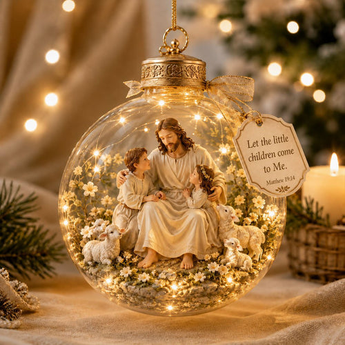 Illuminated Christian Scripture Keepsake Ornaments