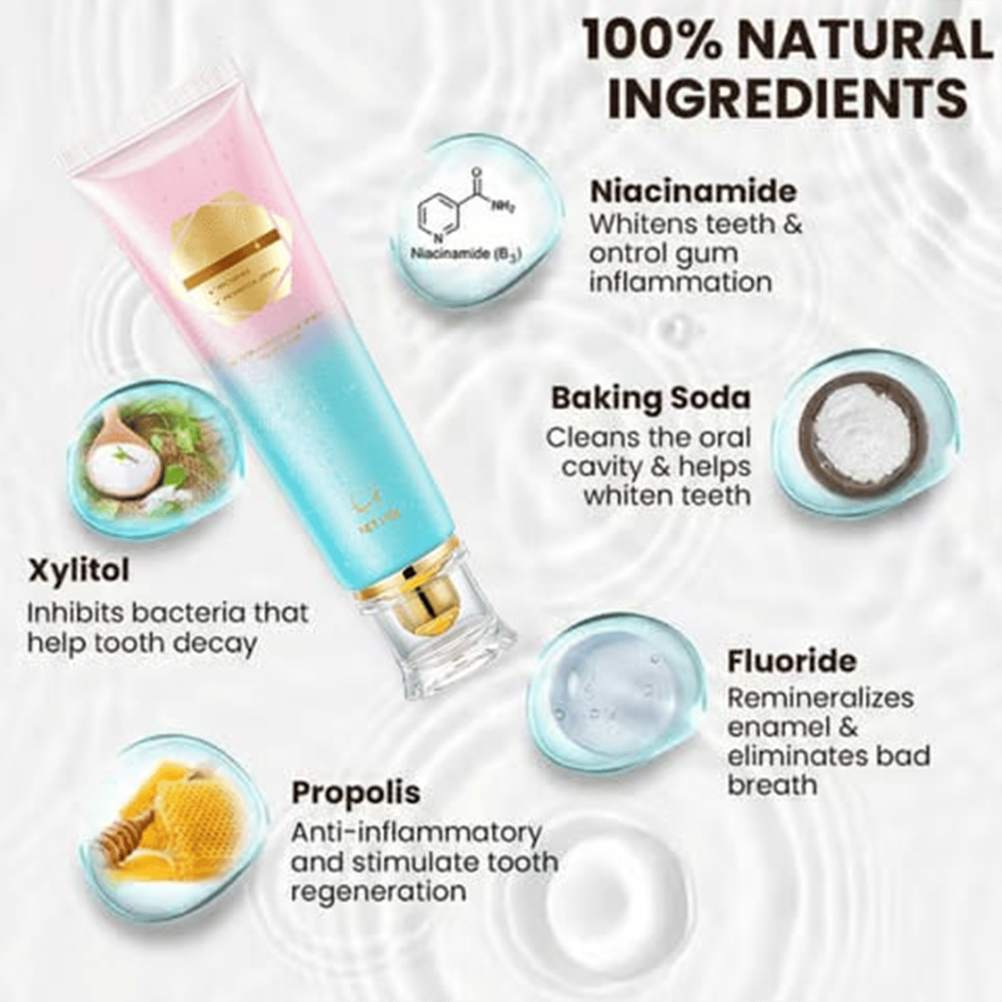 ✨ 🦷 Niacinamide Whitening Toothpaste - For Healthier, Whiter Teeth!