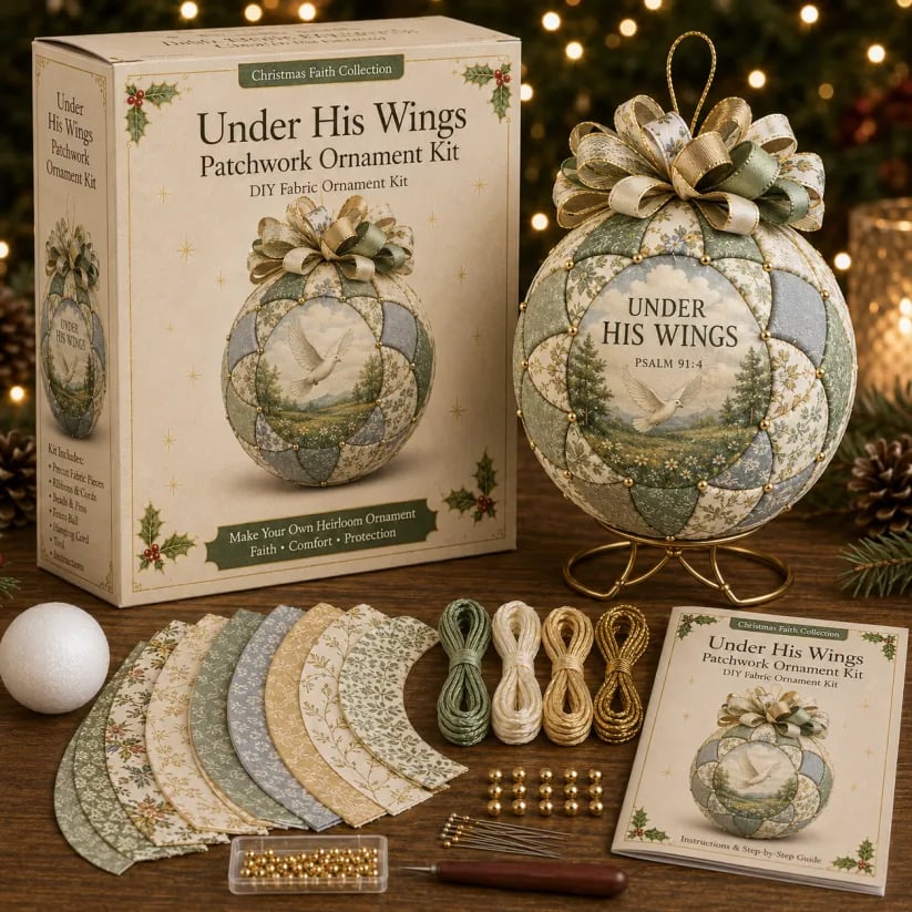 🔥LAST DAY 50% OFF - 🎄Christmas Faith Patchwork Ornament DIY Kit