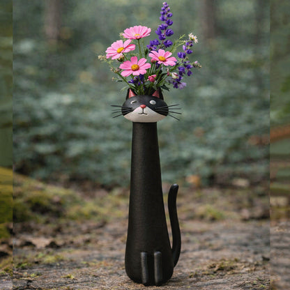 💖Last Day 50% OFF😸Handcrafted Quirky Cat Vase