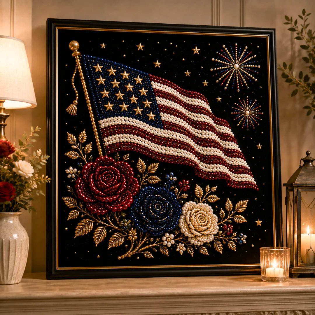 🔥Last Day 50% OFF🦅America 250th Anniversary Pearl Art Kit