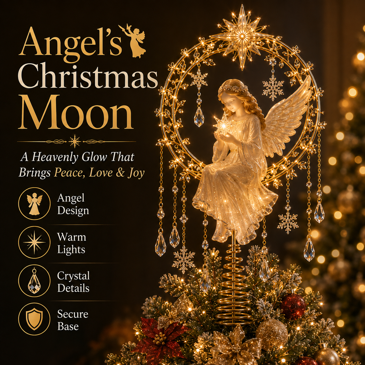 🎄Meaningful Christmas Tree Topper Collection™ – Lighted Holiday Keepsakes