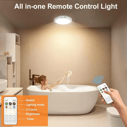 ✨Dimmable rechargeable ceiling light with motion sensor – magnetic & wireless✨