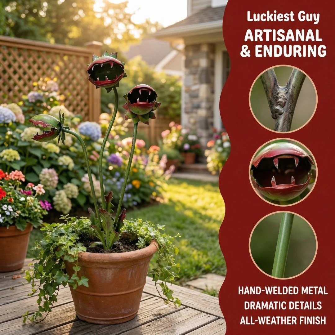 🎁Last Day Promotion 49% OFF🎋Handcrafted Outdoor Carnivorous Plant Decor – Unique Gardening Gift