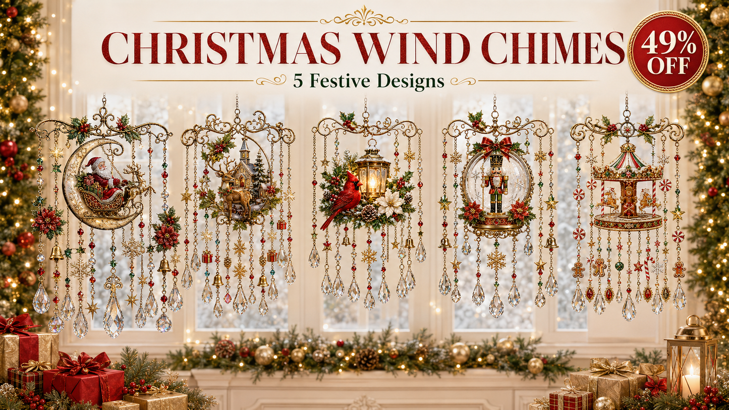 🔥Last Day 49% OFF - Handmade Christmas Stained Glass Window Hanging
