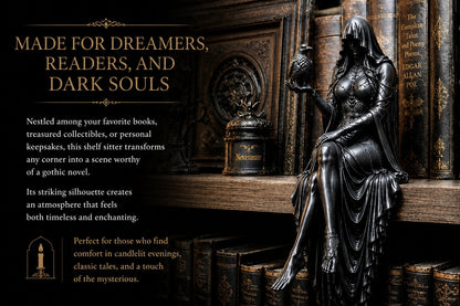 🔥Last Day 50% OFF 🖤 Gothic Raven Shelf Sitter Statue