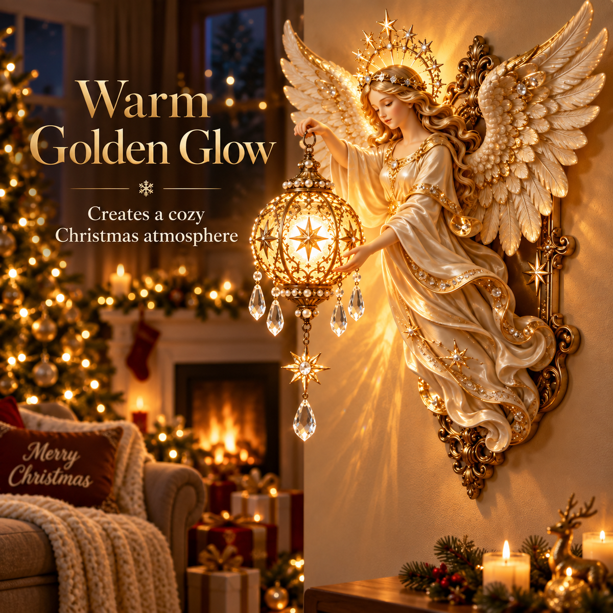 ✨Last Day 49% OFF🌟 Celestial Angel Christmas Wall Light™