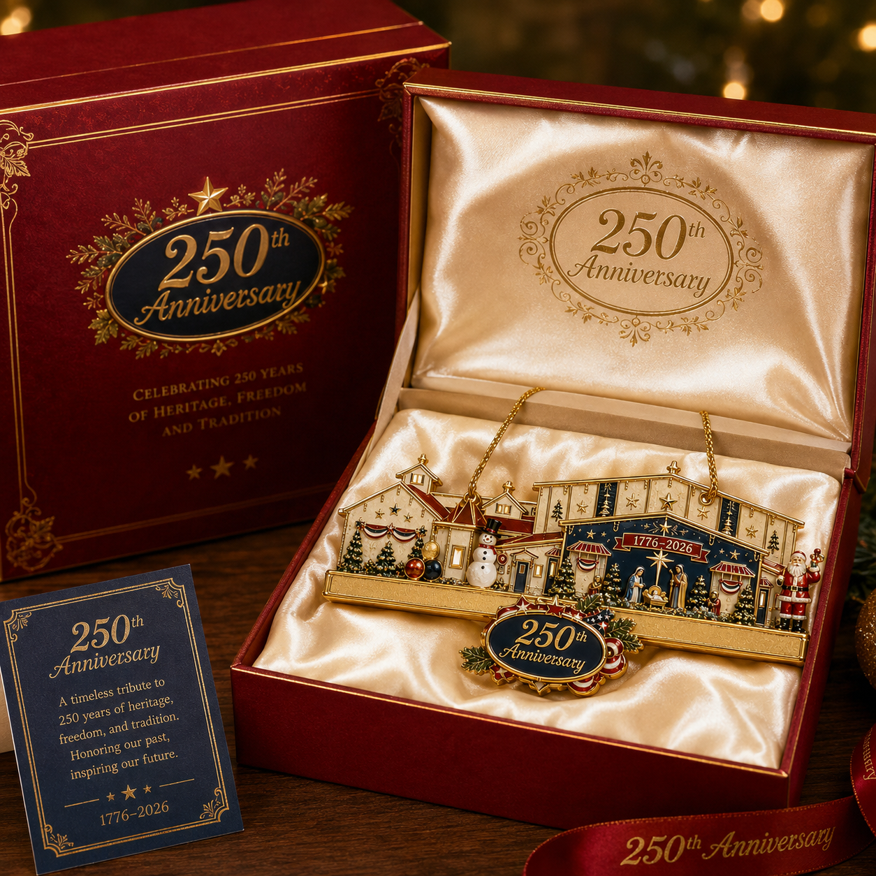 🔥250th Anniversary Christmas Village Ornament