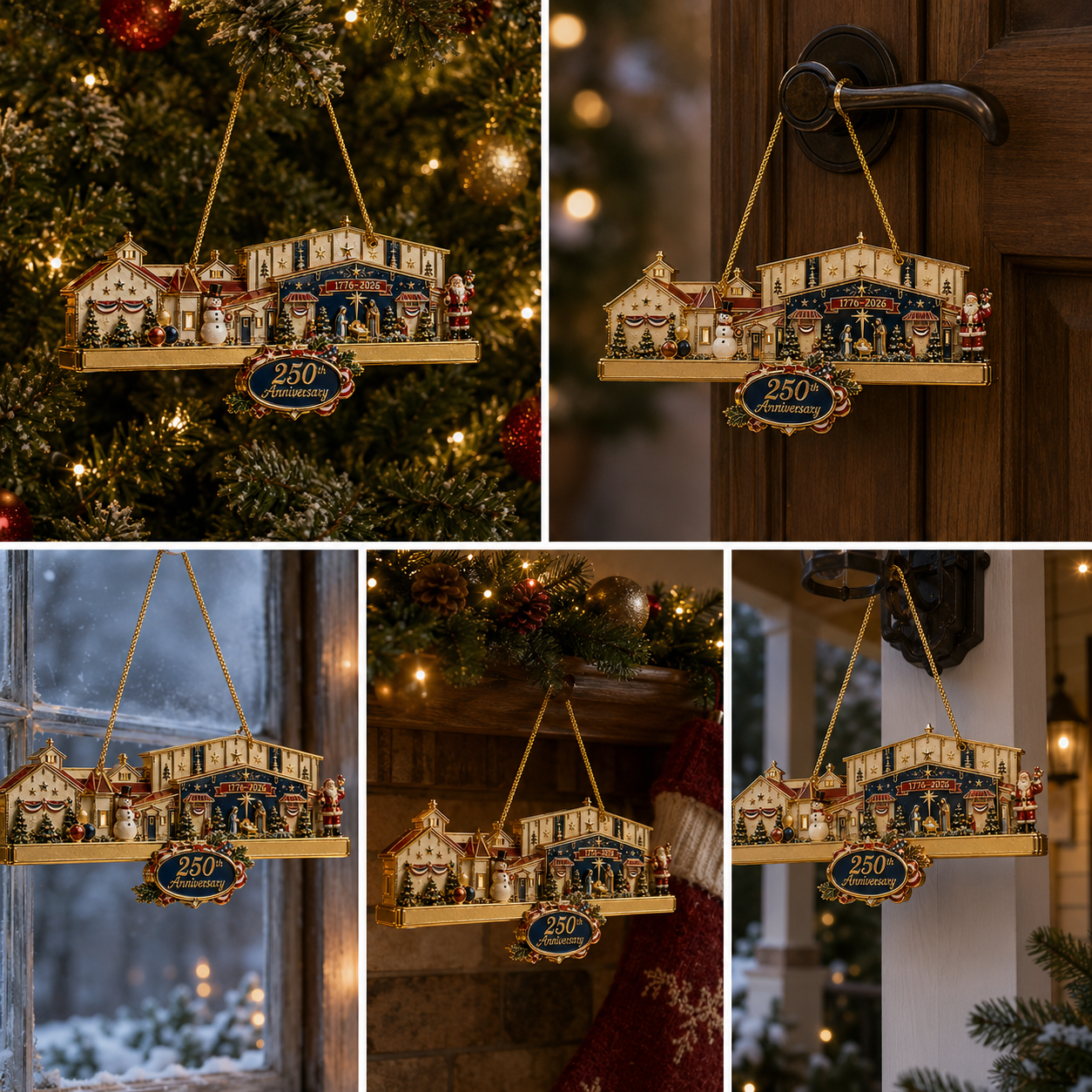 🔥250th Anniversary Christmas Village Ornament