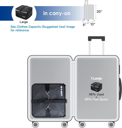 Packing Organizer for Luggage, Portable Hanging Travel Shelves