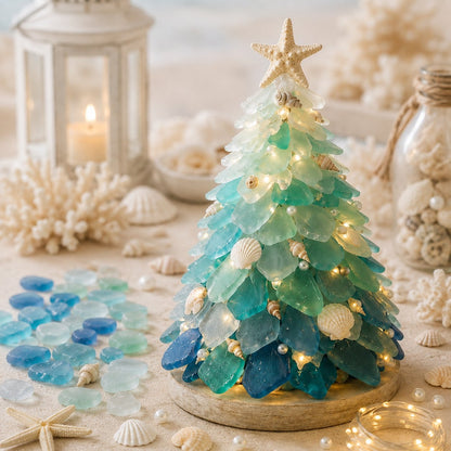 🌊🎄 DIY Sea Glass 3D Christmas Tree Kit
