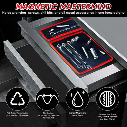 🧲Magnetic Tool Tray & Mat – IP-Safe, Flexible, Non-Slip Workshop Organizer🎁
