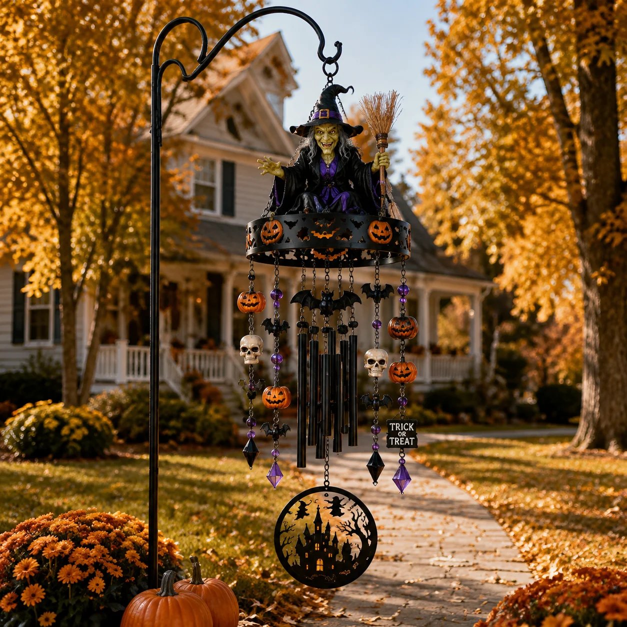 🔥 Halloween Early Bird — Enchanted Witch Outdoor Wind Chime