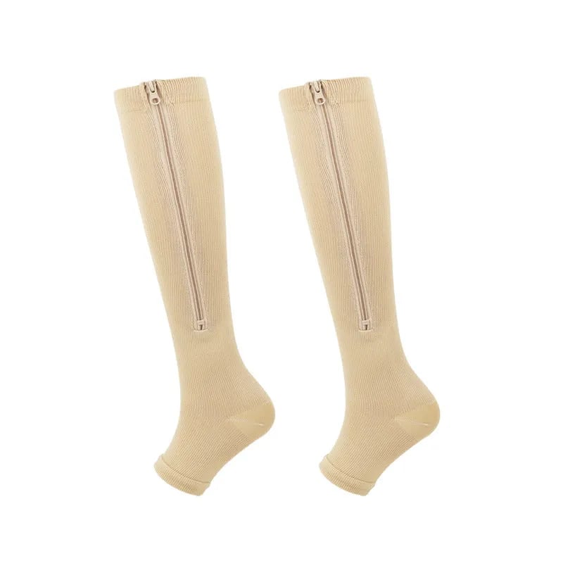❌No More Struggle 🏃‍♂️ Sports Zipper Socks – Comfort, Support & Easy On/Off