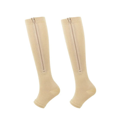 ❌No More Struggle 🏃‍♂️ Sports Zipper Socks – Comfort, Support & Easy On/Off