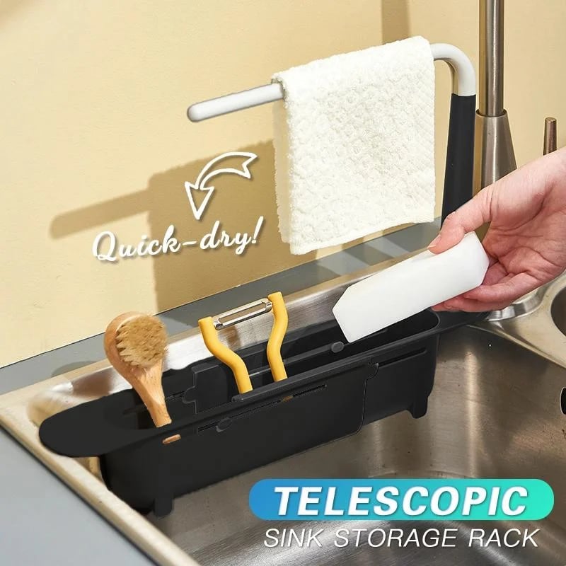 ⚡Updated Telescopic Sink Storage Rack