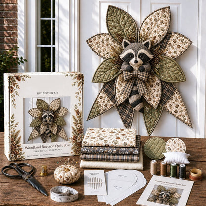 ⏳ Last Day 49% OFF – 🎀 Beginner-Friendly Oversized Quilted Bow Sewing Kit | Coordinated Printed Fabrics, Batting, Pre-Designed Templates & Complete Supplies for a Full 23–25 in 3D Statement Bow ✨