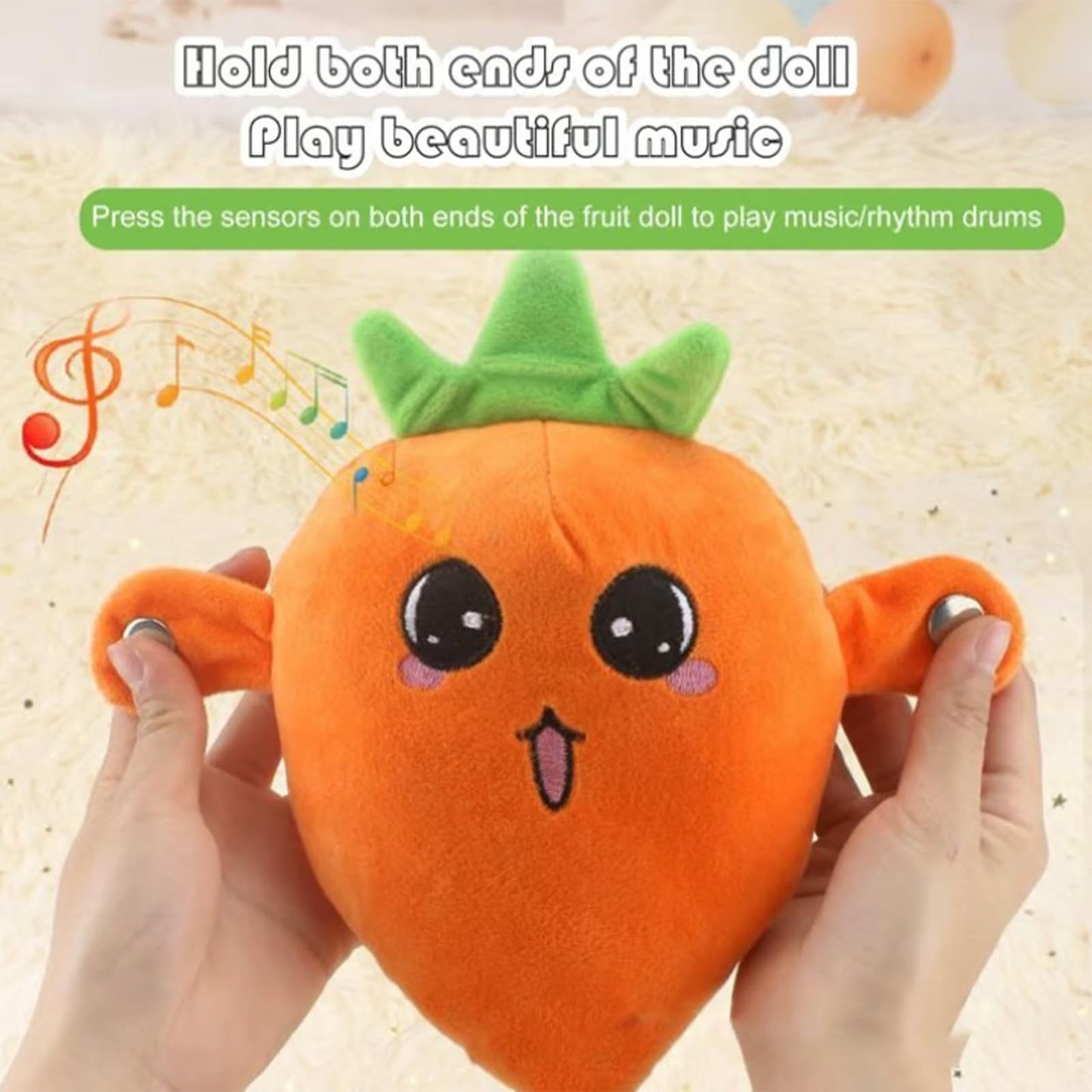 🔥Last Day 49% OFF - 🍌🍓🥕Interactive Music Plush Toy Set💖