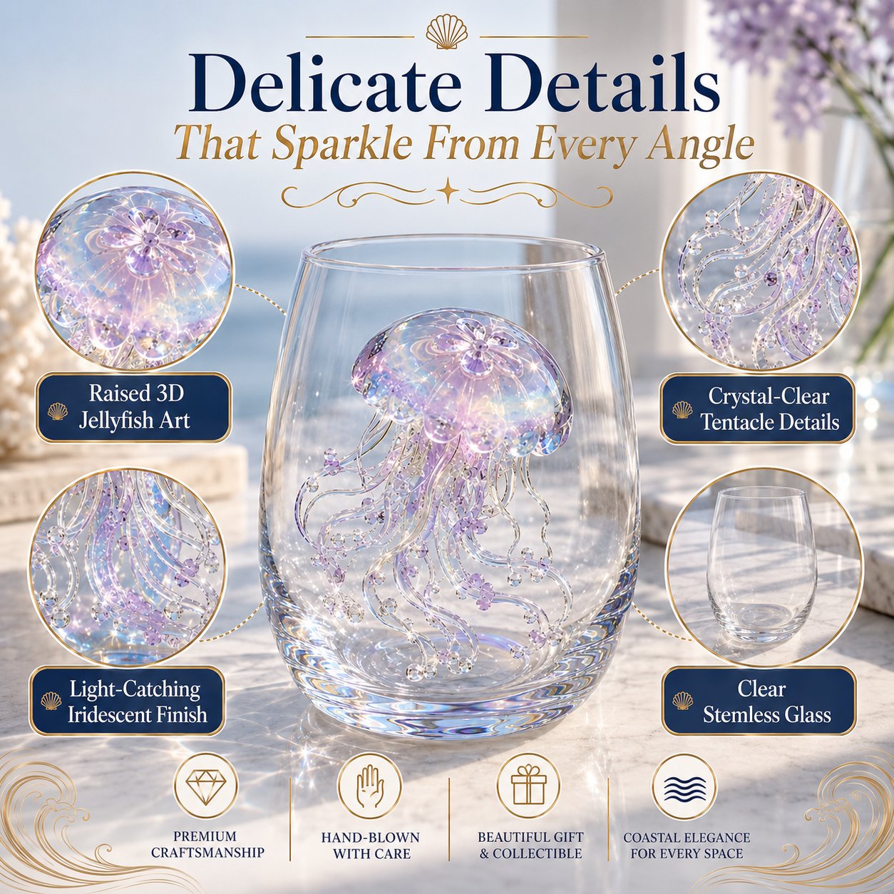 🔥✨ 3D Animal Floral Glass Tumbler | For Prettier Sips, Sunlight-Catching Details, Nature Charm & Elegant Everyday Drink Vibes 🌸🐾