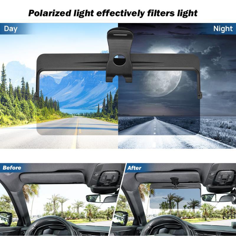 🚗 Elevate Your Driving Comfort 🎁Universal Car Sun Visor With Polarized Glare Protection