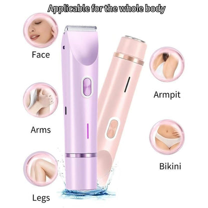🎀Mother'S Day Gift, 2 in 1 Electric Hair Removal Tool Trimmer for Women