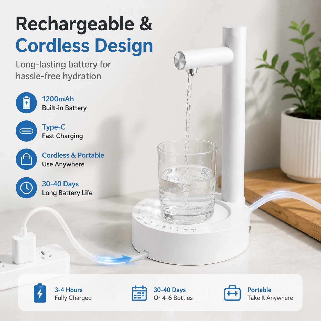 Desktop intelligent water pump