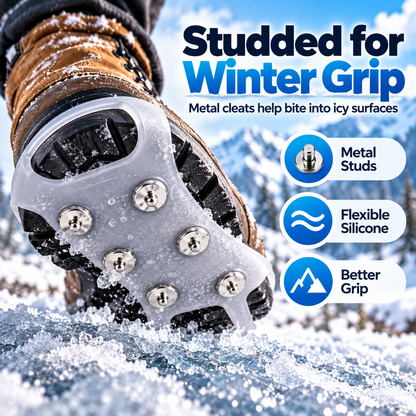 🧊👣 Anti-Slip Shoe Grips – Better Traction on Ice & Snow🍀