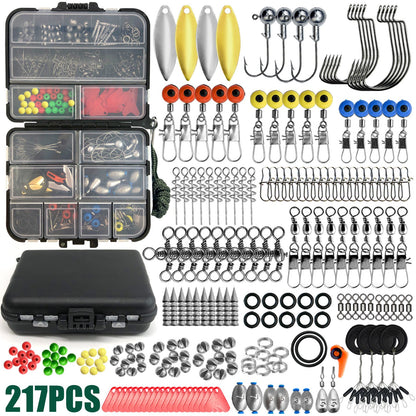 All-In-One Fishing Tackle Kit with Storage Box