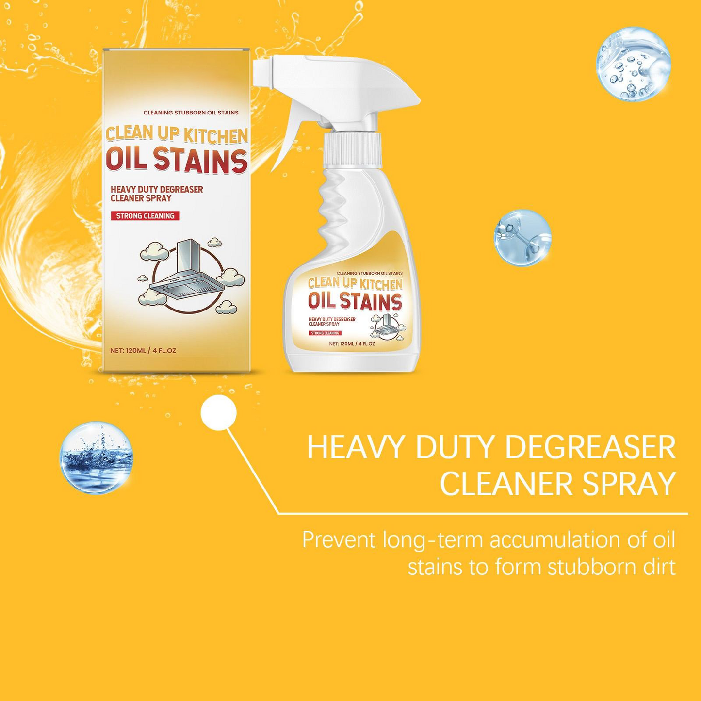 🧽50% OFF ✨Powerful Oil Removal Cleaning Spray Kitchen Heavy Oil Busters!
