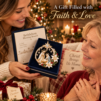 ✨Last Day 49% OFF✨ Bethlehem Star Blessing Brooch™ – Nativity Christmas Faith Gift