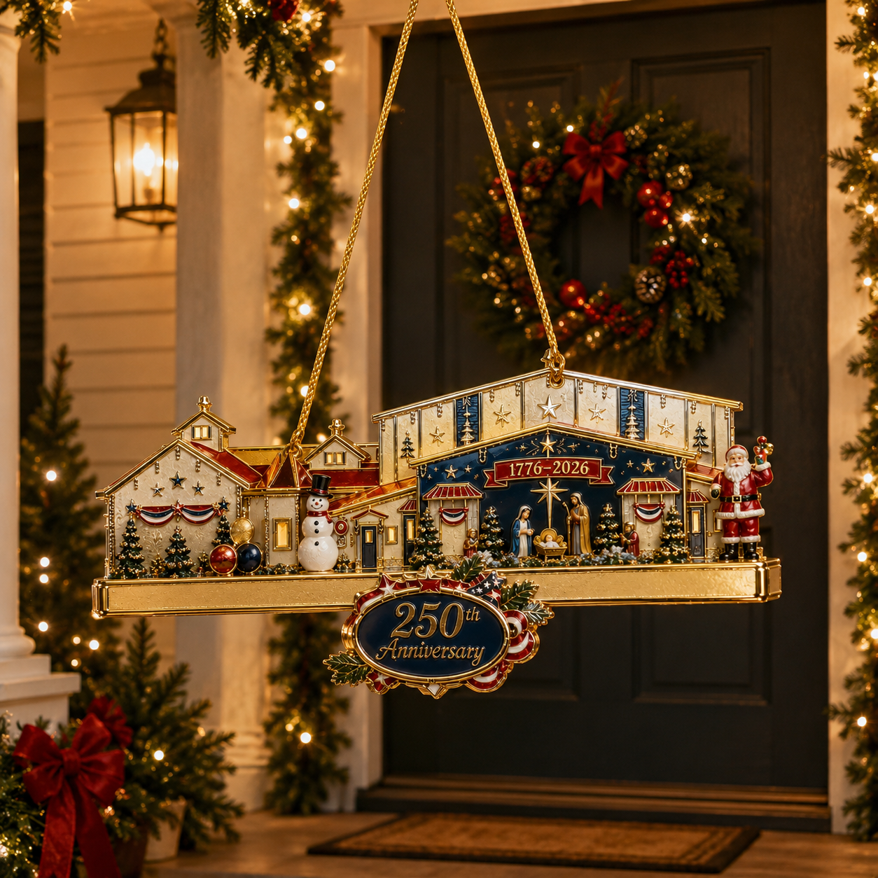 🔥250th Anniversary Christmas Village Ornament