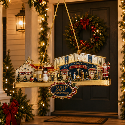 🔥250th Anniversary Christmas Village Ornament