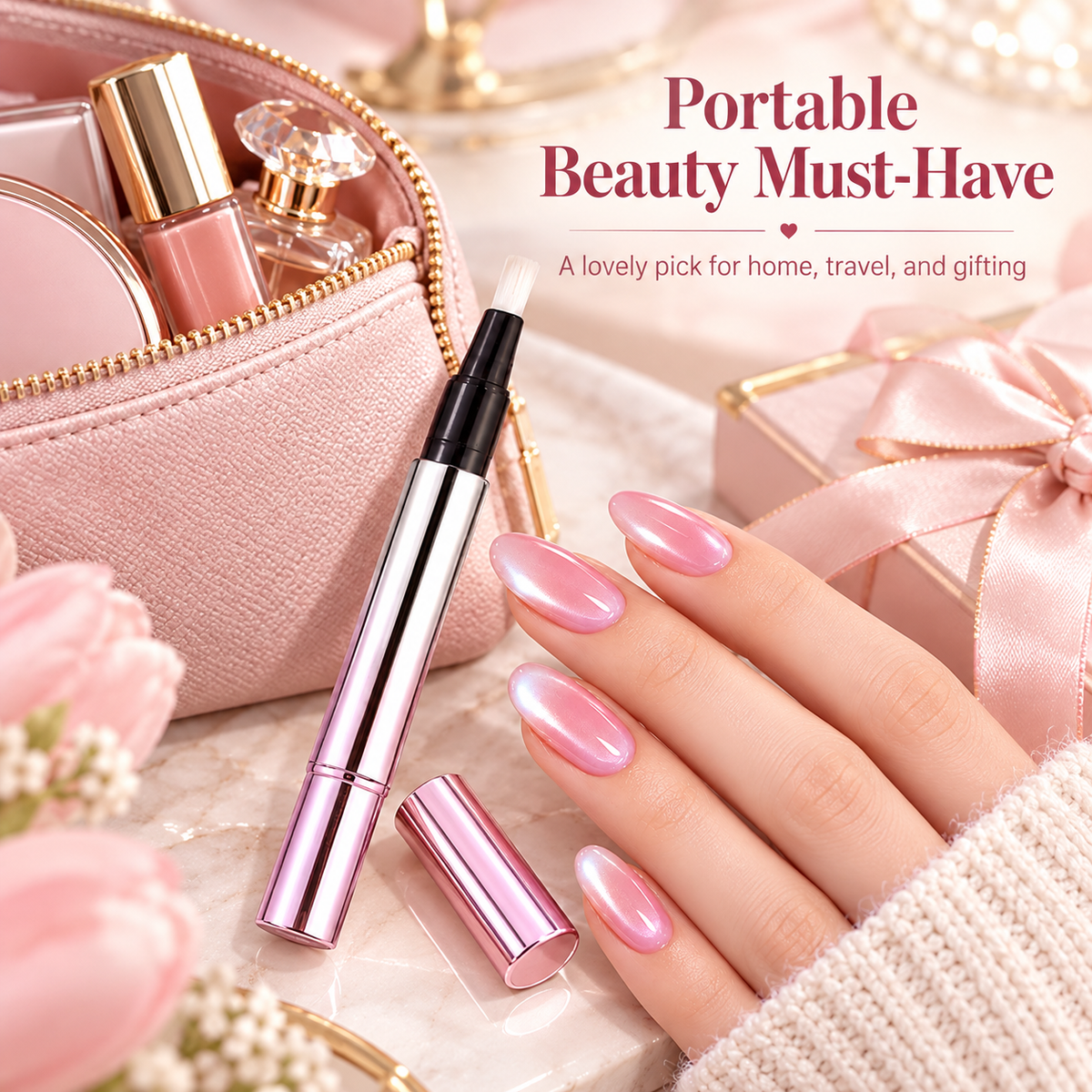 💅 6-in-1 Magnetic Cat-Eye Gel Nail Pen ✨ Salon-Style Nails at Home🍀