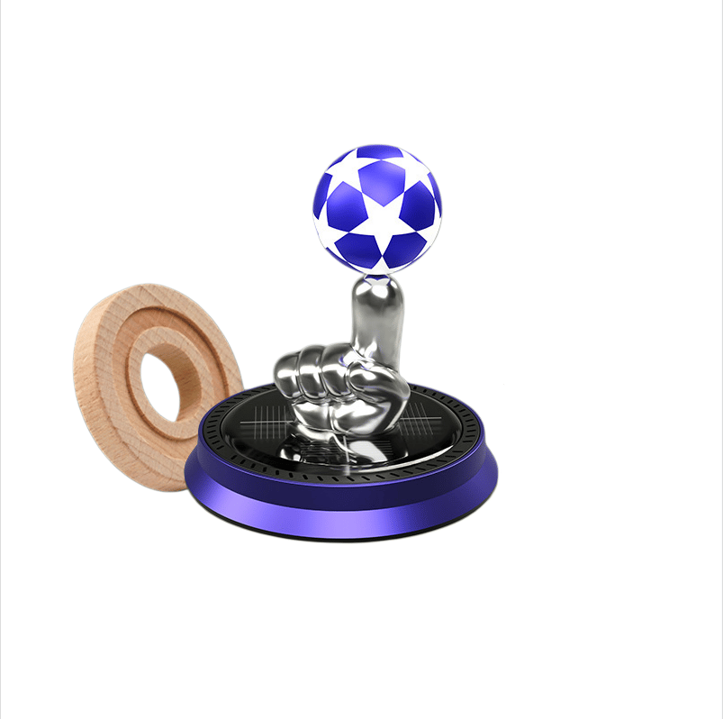⚽🚗Solar Rotating Football Car Air Freshener & Aromatherapy Diffuser