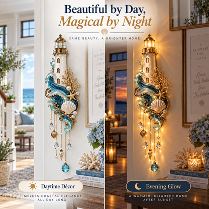 🗼🌊Last Day 49% Lighthouse Tide Wall Light™ – Lighted Coastal Wall Decor