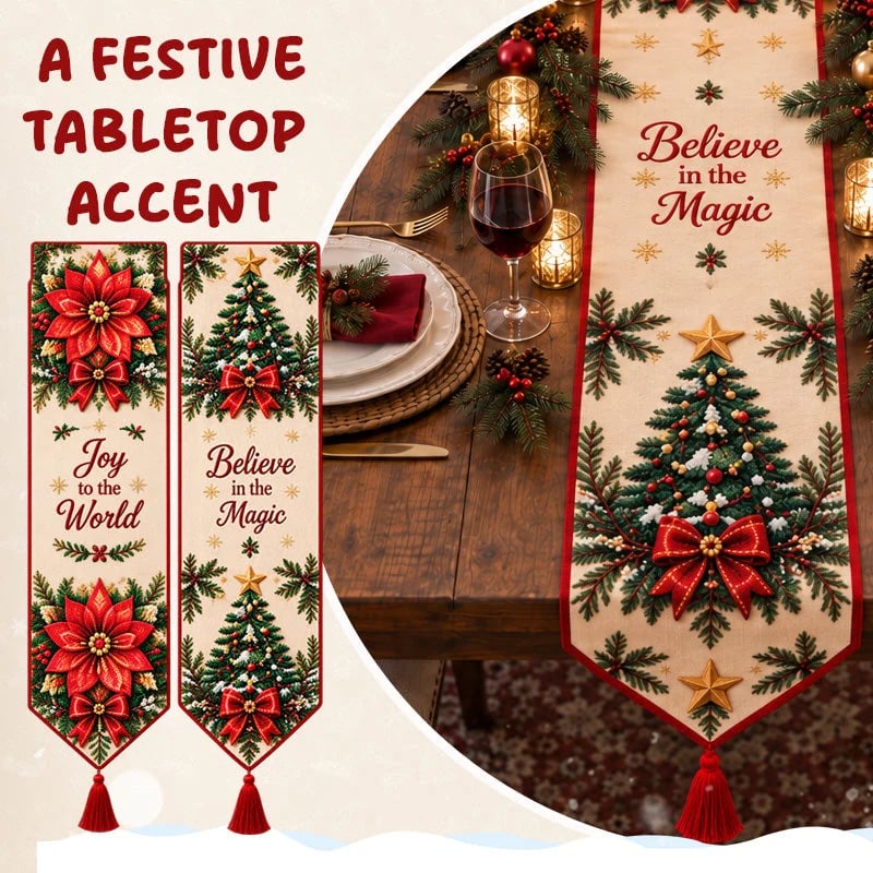 🔥HOT SALE🔥✨ DIY Christmas Diamond Painting Table Runner Kit