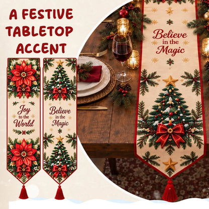 🔥HOT SALE🔥✨ DIY Christmas Diamond Painting Table Runner Kit