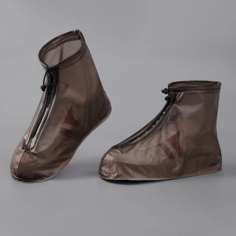 Waterproof Shoe Covers with Zipper & Adjustable Drawstring