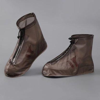 Waterproof Shoe Covers with Zipper & Adjustable Drawstring