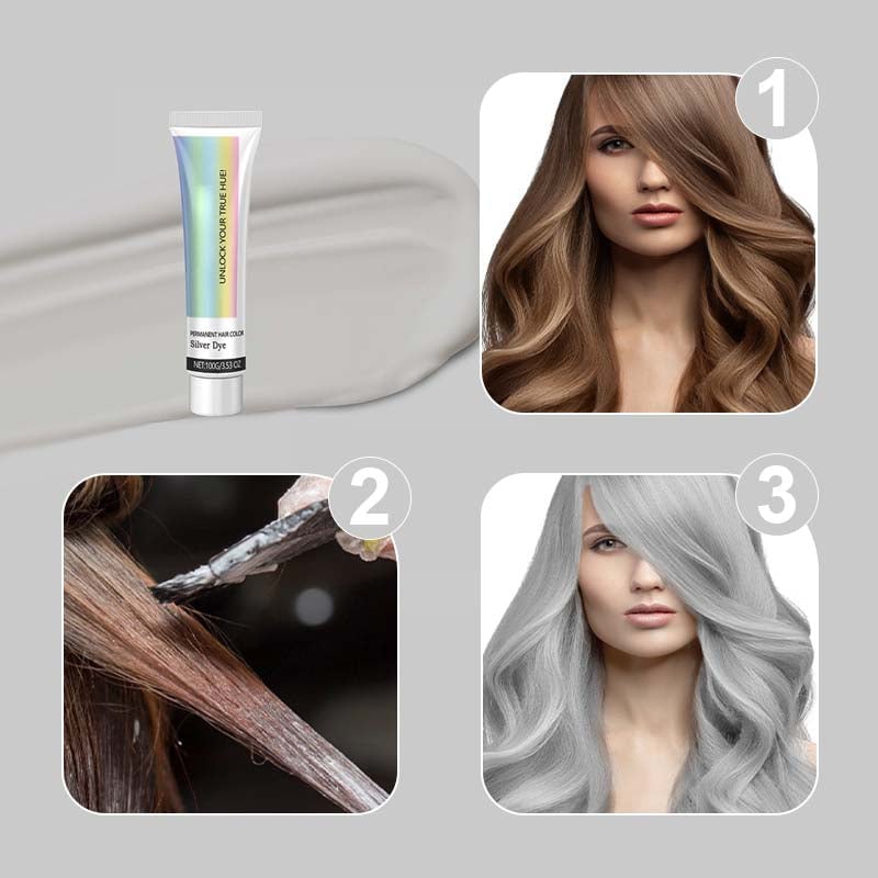 ✨This Week's Special Price $22.99💥 2-in-1 Natural Essence Extract Silver Hair Dye