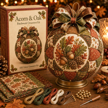 🔥LAST DAY 50% OFF -🍂 Autumn Thanksgiving Classics Patchwork Ornament DIY Kit