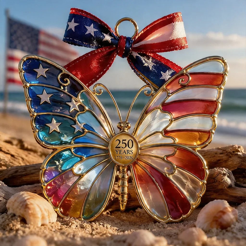 🔥Limited Time Sale 49% OFF✨America 250th Anniversary Patriotic Hummingbird Ornament