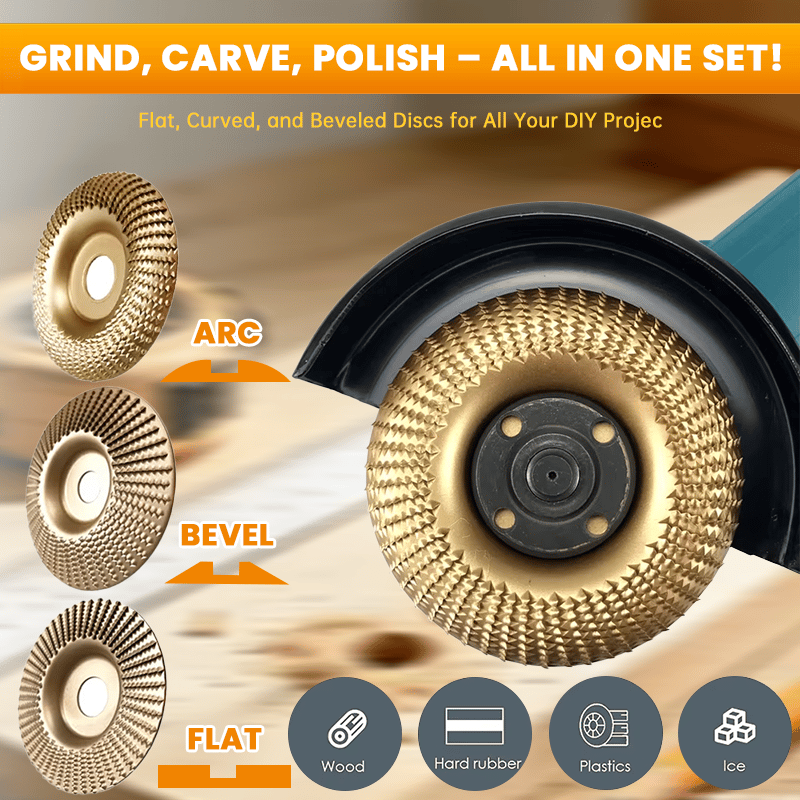 🔥Last Day 60% OFF🔥Heavy-Duty Wood Carving Disc Set