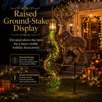 🔥Buy 2 Get 20% OFF🔥Light-Up Reindeer Christmas Yard Stake