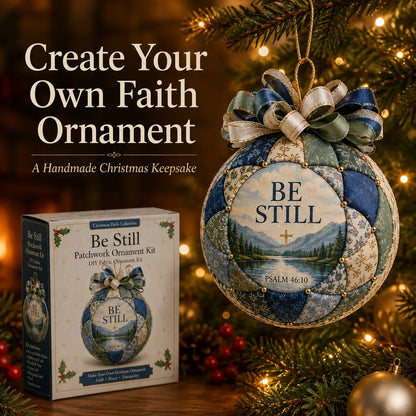 🔥LAST DAY 50% OFF - 🎄Christmas Faith Patchwork Ornament DIY Kit