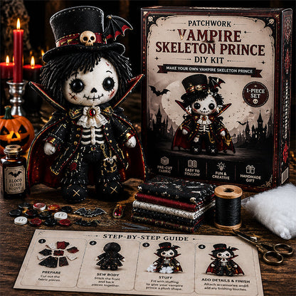 🔥HOT SALE 49% OFF🎃🧙‍♀️Patchwork Skeleton Witch Girl DIY Kit👻🦴