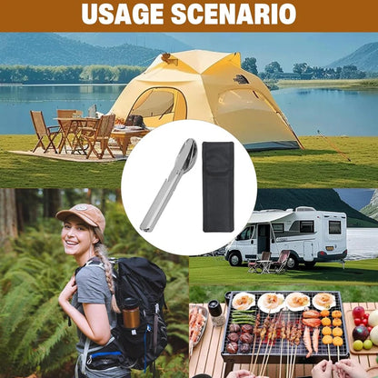 🎁2026 New Arrivals 64% OFF💥4-in-1 Stainless Steel Portable Cutlery Set